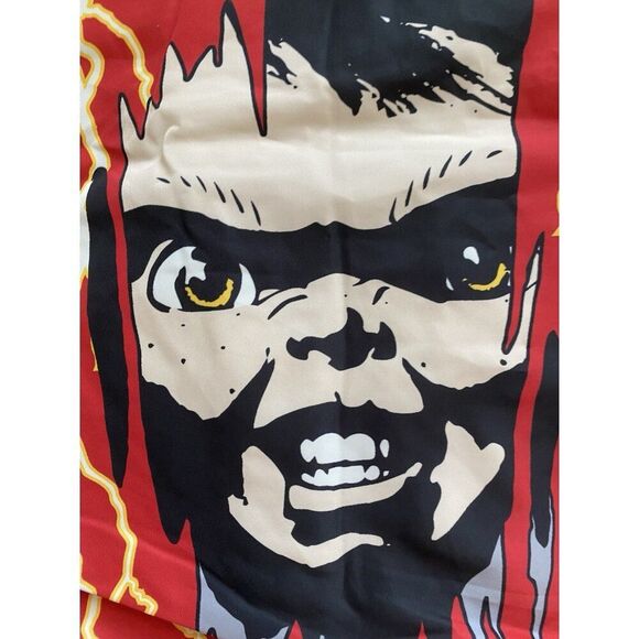 Reason X Chucky Good Guys Varsity Bomber Racing Red Jacket Men’s Sz L NEW - Picture 14 of 15